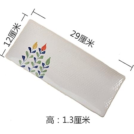 YUWANW Platos Cuadrados Azules Pintados A Mano Retro Japonés ...