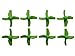 Apex RC Products Blade Inductrix Neon Green CW CCW Props - 2 Sets (8 Props) #9060G