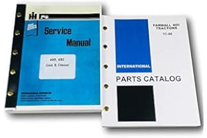 AGPUBS International McCormick Farmall 400 Gas Diesel Tractor Service Parts Manual Ih