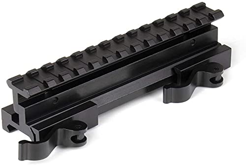 Ulightfire Picatinny Riser Mount 13-Slot 45 Degree Mount Base Quick Release 20mm 90 Degree Weaver Picatinny Rail Mount