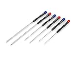 TEKTON 2974 Long Precision Screwdriver Set, 6-Piece