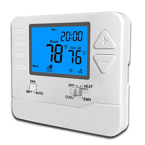 Suuwer Heat Pump Thermostat, 511 Day Programmable Thermostats for