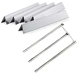 Direct store Parts Kit DG230 Replacement Weber Genesis Silver/Gold B&C, Spirit 700 Grill Burner & Heat Plate (SS Burner + SS Heat Plates)