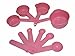 FASYACO 10pcs Measuring Cup and Spoon Set (Pink)