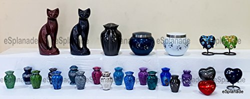eSplanade Cremation Urn Memorial Container Jar Pot | Ceramic Urns | Brass Urns | Metal Urns | Burial Urns | Memorial Urns - Thumbnail 4