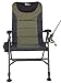 Earth Executive Folding Fishing Chair, Ultimate Comfort with Reclining Feature, Sleek Design, and Adjustable Extending Legs, Ideal for Fishing, Camping, Picnics, Sporting Events, and Tailgates