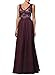 Miusol Women's Retro Deep-V Neck Elengant Halter Bridesmaid Prom Maxi Dress