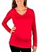 Caramel Cantina Maternity Soft Long Sleeve V-Neck Shirt