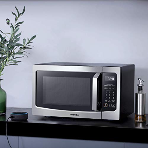 Toshiba MLEM34P(SS) Smart Countertop Microwave Oven Compatible with