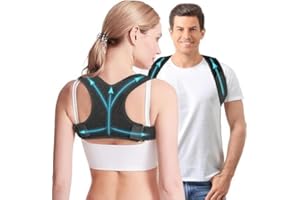 BTFDREEM Posture Corrector for Women & Men,Breathable & Adjustable Back Posture Corrector,Invisible Upper Back Brace Support and Providing Pain Relief from Neck, Back and Shoulder