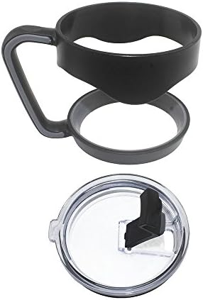 ZNY 100% Spill Leak Proof Lid and Handle For Yeti Cups 30oz, Splash Resistant For RTIC, Ozark Trails, SIC Rambler Tumbler 30 Ounces