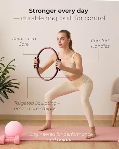kure.fit Pilates Kit for Women مجموعة بيلاتس – Home Pilates Equipment Set with Ring, Ball & Resistance Bands | Pilates Starter Kit with Accessories in Gift Box