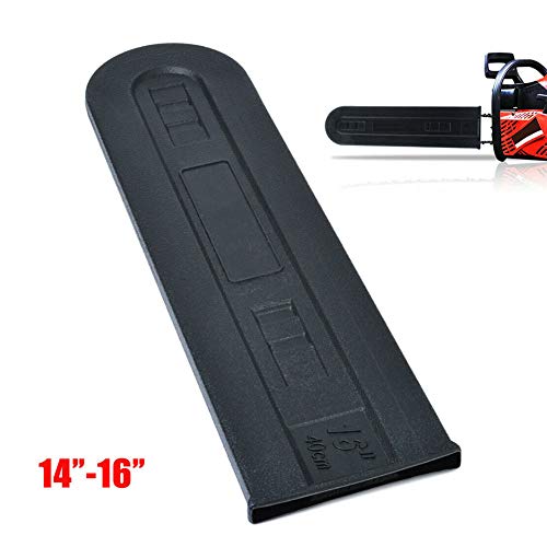 ompait Effective Plastic Durable Chainsaw Bar Protective Cover Protect Scabbard Universal - Black
