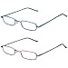 DOUBLETAKE Women's Reading Glasses - 2 Pairs Slim Pocket Readers w Case 1.25