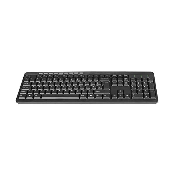 CiT Wired USB Keyboard & Mouse Combo, Ergonomic Design, UK Qwerty Layout, Windows Compatible, Plug and Play Technology…