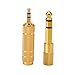 eBoot 2 Pack Headphone Adapter 6.35 mm (1/4 Inch) Male to 3.5 mm Female Stereo Adapter Plus 3.5 mm Stereo Male to 6.35 mm (1/4 Inch) Stereo Female, Gold Plated