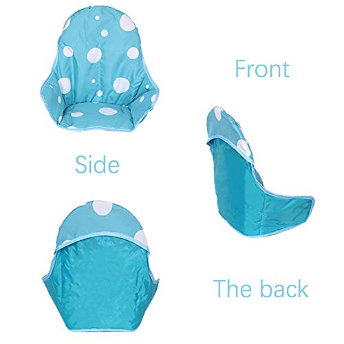 Hothuimin Highchair Seat Cover, Cushion Liner Pad Cover, Universal Baby Highchair Insert Mat Washable Foldable (Blue)