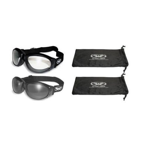 2 Pairs Eliminator Goggles w/Free Microfiber Pouches