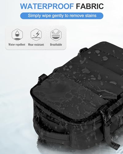 BJLFS Cabin Bags for Ryanair 40 x 30 x 20 x 20 cm Hand Luggage 40 x 20 x 25 cm Waterproof Travel Backpack Women Easyjet Backpack 45 x 36 x 20 cm Wizzair Backpacks with Shoe Holder Bag for Work Computer