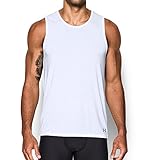Under Armour Men's Core Tank, White/Steel, X-Large
