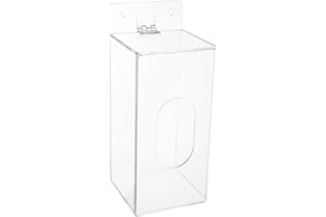 Healvian Wall Mount Glove Dispenser Box Transparent Mask Holder Organizer for Disposable Gloves and Masks Space Saving Storag