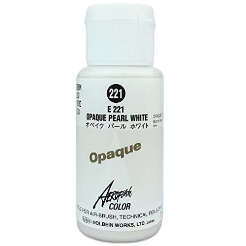 Aeroflash Color (Opaque Pearl White E-221) 1 Bottle of 35ml From Holbein Japan