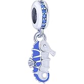 Biggold Animal Theme Charms Bead Fits Bracelet Necklace Women Men Girls Boys Gifts (Sea Horse)