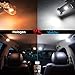 Yorkim 194 Led Bulb Canbus Error Free 3-SMD 2835 Chipsets, T10 Interior Led For Car Dome Map Door Courtesy License Plate Trunk lights with 194 168 W5W 2825 Sockets Pack of 10, Whitethumb 3