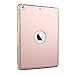 KVAGO iPad Keyboard Case Compatible with iPad 9.7 inch 2018/2017 F8S Hard Shell Case with 7 Colors Back-lit Wireless Keyboard for iPad 6th Gen,5th Gen -Rose Gold