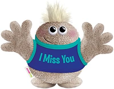 Hugmeez Children's I Miss You Plush Toy, Beige, 8" Tall