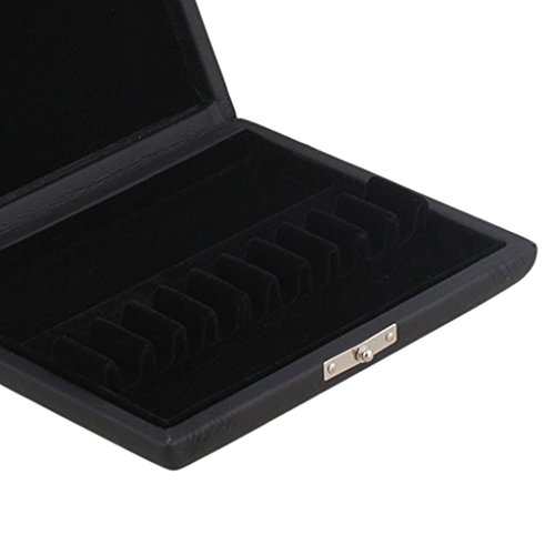 image for Dovewill Portable Black Solid Wood Oboe Reeds Case Holder Box for 10Pc