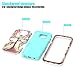 SKYLMW Galaxy S6 Case, S6 Case [Shock Resistant Series ] Hybrid Rubber Case Cover for Samsung Galaxy S6 3in1 Hard Plastic +Soft Silicone Tree Mint
