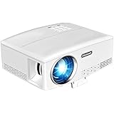 Kllarmant Portable Projector, 1800 ANSI Lumens Full HD 1080P Built-In Speakers Mini Home Projector for Games Parties, Home Theater