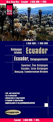 Ecuador 1:650,000 & Galapagos 1:1,000,000 Travel Map, waterproof, GPS-compatible REISE, 2014 edition by Reise KnowHow