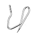 Outus 58 Pack Metal Curtain Hooks Pin-On Drapery Hooks 1.2 by 1 Inch for Window,Door,Shower Curtain(Silver)