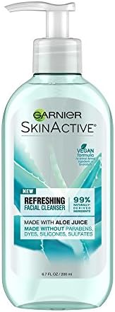 garnier face wash aloe