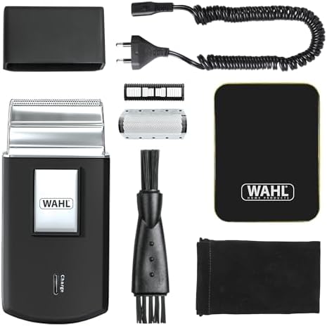 Travel Shaver Rasoio elettrico senza fili e ricaricabile per uomini, ottimo per i viaggi, per tagliare i capelli e la barba, compatto e portatile