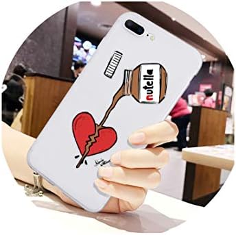 Matte White Back Peanut Butter Case for X Xs Max Xr Case for 5 5S S Se 8 7 10 6 6S Plus Case Soft Nutella,Hsjxin,for 5 6S Se