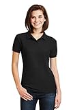 Gildan Womens DryBlend 6.3 oz. Double Piqué Sport Shirt (G728L) -BLACK -M