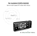SHANLONYI Projection Alarm Clock with AM/FM Radio, 180° Projector, 7