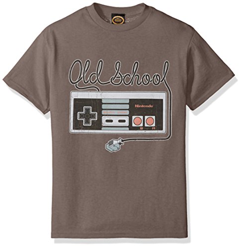 Nintendo Big Boys Tangled Controller Graphic T-Shirt, Charcoal, YL