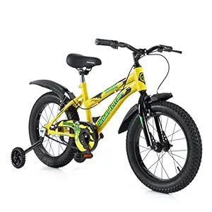 Urban Terrain Drogon16T Yellow with ?Training Wheel, Mudguard for Boys and Girls| Frame Size: 11.5