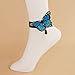 Wowlife Dream Blue Butterfly Ankle Ring Foot Sandal Beach Wedding Ankle Bracelet Women Girls Anklet Bracelet