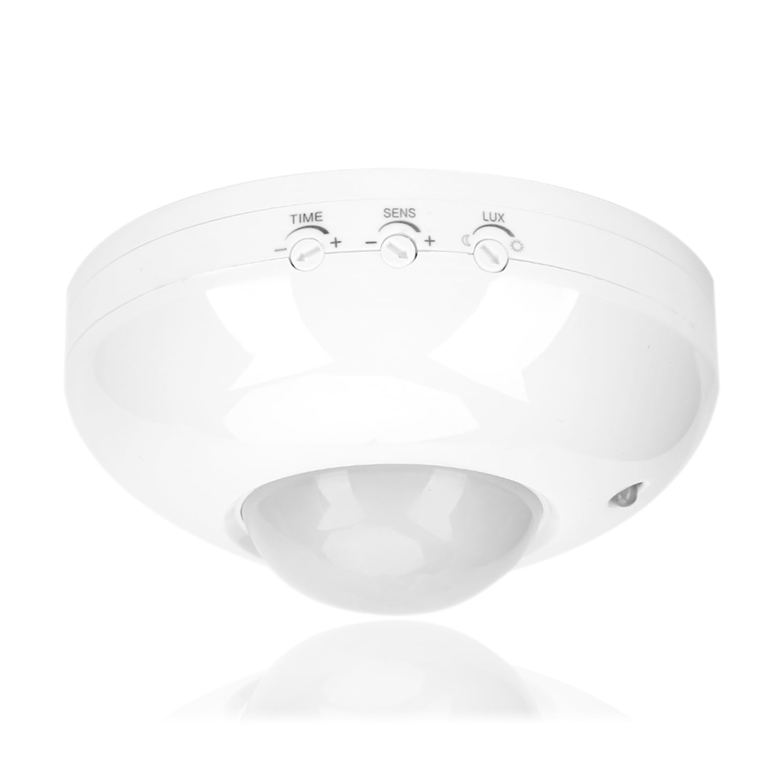 Motion Detector, Infrared Motion Sensor Adjustable Infrared Switch for Ceiling Mounting, Hallway, Garage, Patio, Toilet.