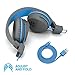 JLab Audio JBuddies Studio Bluetooth Over-Ear Kids Headphones | 13 Hour Battery Life | Studio Volume Safe | Volume Limiter | Folding | Adjustable | Noise Isolation | with Mic | Graphite/Bluethumb 2