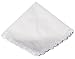 Cotton Christening Hankie Handkerchief Heirloom with Embroidered Cross