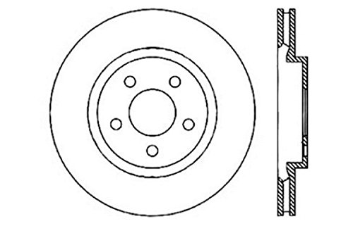 StopTech 128.63062L Sport Cross Drilled Brake Rotor; Rear Left