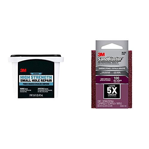 3M High Strength Small Hole Repair, 16 oz SandBlaster Advanced Sanding