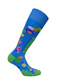 Eurosocks Women's Free Style Silver Socks, Royal, Small