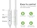 TAIR 2 Pack IPhone Headphones with Mic and Remote Control for IOS, Android smartphone (WHITE)